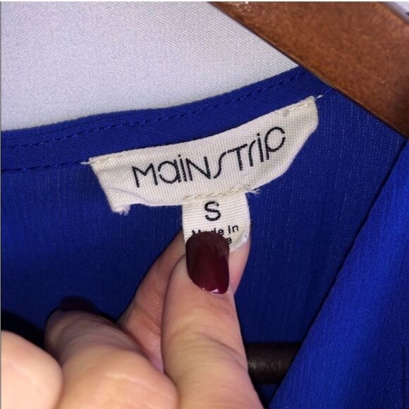 Main Strip Blue Romper - Picture 7 of 7